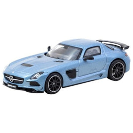 T64G-027-MB Tarmac Works 1/64 Mercedes-Benz SLS AMG Coupe Black Series Matte Blue