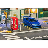 T64R-TL022-BL Tarmac Works 1/64 Honda Integra TYPE R DC5 Custom  Blue Metallic
