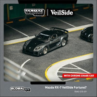 T64G-075-GY Tarmac Works 1/64 Mazda RX-7 VeilSide Fortune7 Grey metallic / Black