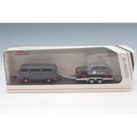 87U00067 1/87 VW T2 Bus with trailer and VW Golf I GTI