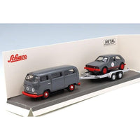 87U00067 1/87 VW T2 Bus with trailer and VW Golf I GTI
