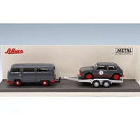 87U00067 1/87 VW T2 Bus with trailer and VW Golf I GTI