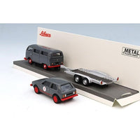 87U00067 1/87 VW T2 Bus with trailer and VW Golf I GTI