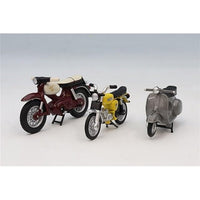 450729900 1/43 Motorcycle Set w. Kreidler Florett Super/Vespa GS/Simson S52