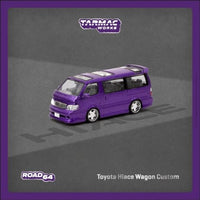 T64R-078-PU Tarmac Works 1/64 Toyota Hiace Wagon Custom Purple