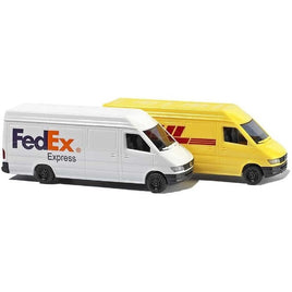 8304 ブッシュ 1/160 MBスプリンターデリバリーバン FedEx&DHL