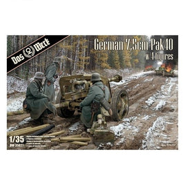 USCDW35027 ダス・ヴェルク 1/35 ドイツ 7.5cm対戦車砲 Pak40 w/クルーフィギュア4体