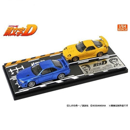 MD64208 1/64 頭文字D セットVol.8 高橋啓介 RX-7 FD3S & 星野好造 スカイライン GT-R BNR34