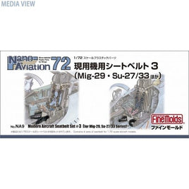 NA9 1/72 現用機シートベルト3 (MiG-29・Su-27/35ほか)