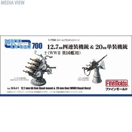 WA41 1/700 ナノ・ドレッド 12.7mm四連装機銃&20mm単装機銃(WWⅡ英国艦用)