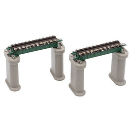 3274 上路式ガーダー橋S70(F)(深緑)(2本セット)(PC橋脚・4本付)