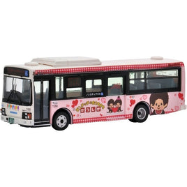 283843 <JH021> バスコレ80 京成タウンバス モンチッチに会えるまちかつしかラッピングバス イラスト版