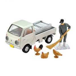 LV-198b マツダ ポーターキャブ 三方開 白 フィギュア付