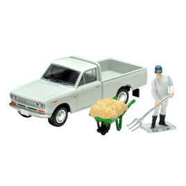 LV-195c 日産 ダットサントラック 1300 デラックス(白)フィギュア付