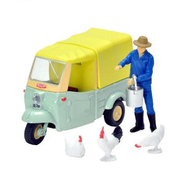 LV-143d ダイハツ ミゼット (黄緑/ベージュ)フィギュア付き