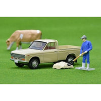 LV-195d ダットサン1300トラック(薄茶) フィギュア付