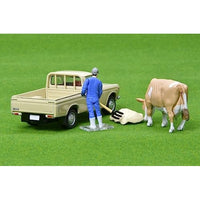 LV-195d ダットサン1300トラック(薄茶) フィギュア付