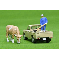 LV-195d ダットサン1300トラック(薄茶) フィギュア付