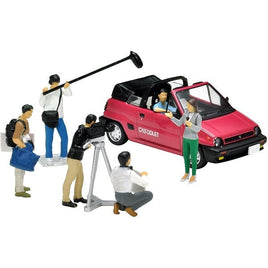 ジオコレ64 #カースナ11a テレビクルー(ホンダシティカブリオレ付属)