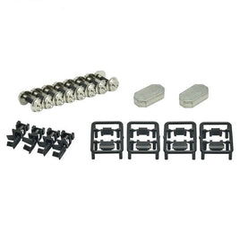 324140 TT-06 鉄道コレクション走行用パーツセット (八角形ウエイト・車輪径5.6mm2両分:クロ)
