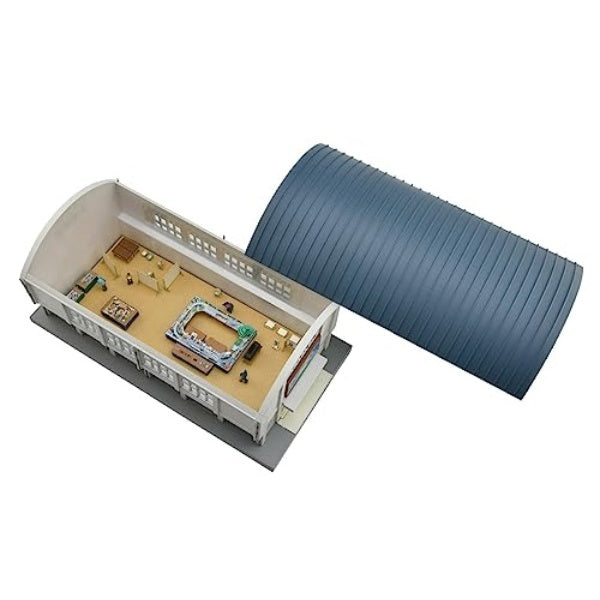 マイクロドールハウス　鉄道模型走行会 鉄道模型走行会の様子が上から横から楽しめる！マイクロドール