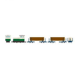 325444 鉄道コレクション ナローゲージ80 猫山森林鉄道 ディーゼル機関車(ツートンカラー)・運材車 3両セットA