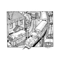 327554 鉄道コレクション ナローゲージ80 猫山森林鉄道 ディーゼル機関車(青色)+客車 2両セットD