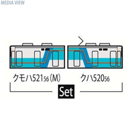 98096  IRいしかわ鉄道 521系電車(臙脂)セット(2両)