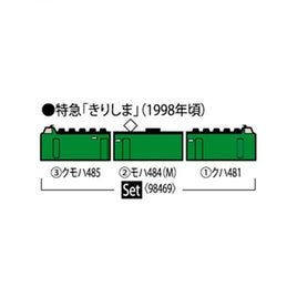 98469 485系特急電車(KIRISHIMA EXPRESS)セット(3両)