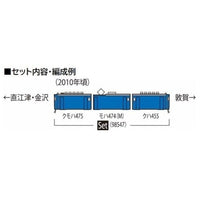 98547 475系電車(北陸本線・青色)セット(3両)