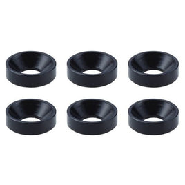 SGX-8BK アルミM3皿ワッシャー外径7mm ブラック  6pcs