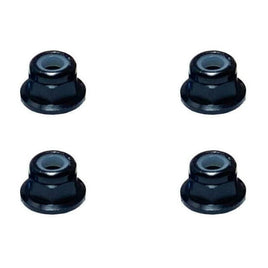 SGX-03FBK アルミフランジナイロンナット M3 (ブラック) 4pcs