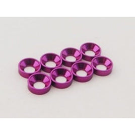 SGX-208P M2アルミ皿ワッシャー外径4.6mm パープル   8pcs
