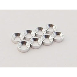 SGX-208S M2アルミ皿ワッシャー外径4.6mm シルバー   8pcs