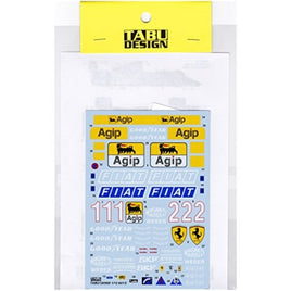 TABU-12056 1/12 641/2T Corresponding Full sponsor decal 1990