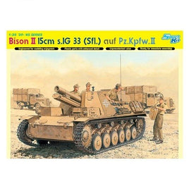 DR6440MT ドラゴン 1/35 WW.II ドイツ軍 15cm 33式重歩兵砲搭載自走砲 バイソンII マジックトラック付
