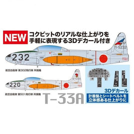 AC-61 航空自衛隊練習機 T-33A 第302/第501飛行隊 計器盤・シートベルト3Dデカール付き
