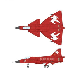 TPA-21 プラッツ/イタレリ 1/48 1/48 スウェーデン空軍 AJS37 ビゲン 'レッドビゲン' 第10航空団解散記念塗装機