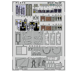 M72-61 プラッツ 1/72 F/A-18F スーパーホーネット用エッチングパーツ