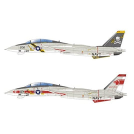PF-66 プラッツ 1/144 アメリカ海軍 F-14A トムキャット VF-84 ジョリーロジャース & VF-1 ウルフパック 2機セット