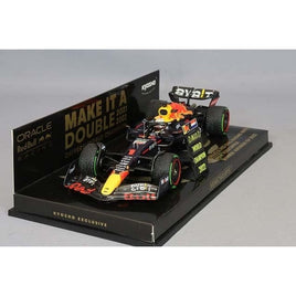 413223801 ミニチャンプス 1/43 オラクル レッド ブル レーシング RB18 マックス・フェルスタッペン 日本GP 2022 ウィナー ピットボード付き