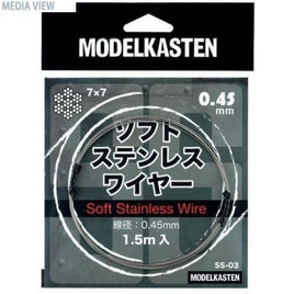 SS-03 ソフトステンレスワイヤー 0.45mmx1.5m入