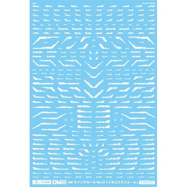 GM-449 1/144 GM ラインデカール No.12「メカニクスフォーム」ホワイト&ネオンブルー