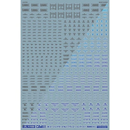 GM-574 1/100 GMコーションデカールNo.2「アヴィエーション・英語#2」ダークグレー&ネオンブルー