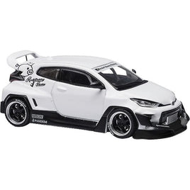 PR64-GRYA-PWH1 POP RACE 1/64 GR Yaris Pandem White
