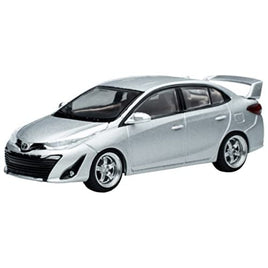 PR64-TVIO-19SL POP RACE 1/64 TOYOTA GR VIOS SILVER