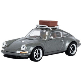 PR64-SRG-GRY2 POP RACE 1/64 SINGER GREY WITH LUGGAGE