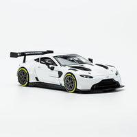 PR640045 POP RACE 1/64 ASTON MARTIN GT3 WHITE