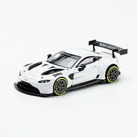 PR640045 POP RACE 1/64 ASTON MARTIN GT3 WHITE