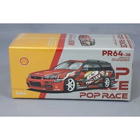 PR640038 POP RACE 1/64 Shell Valino Stagea R34 Pluto Mok DRIFTAGEA 34
